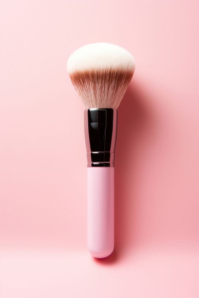 Brush cosmetics tool pink. AI generated Image by rawpixel.