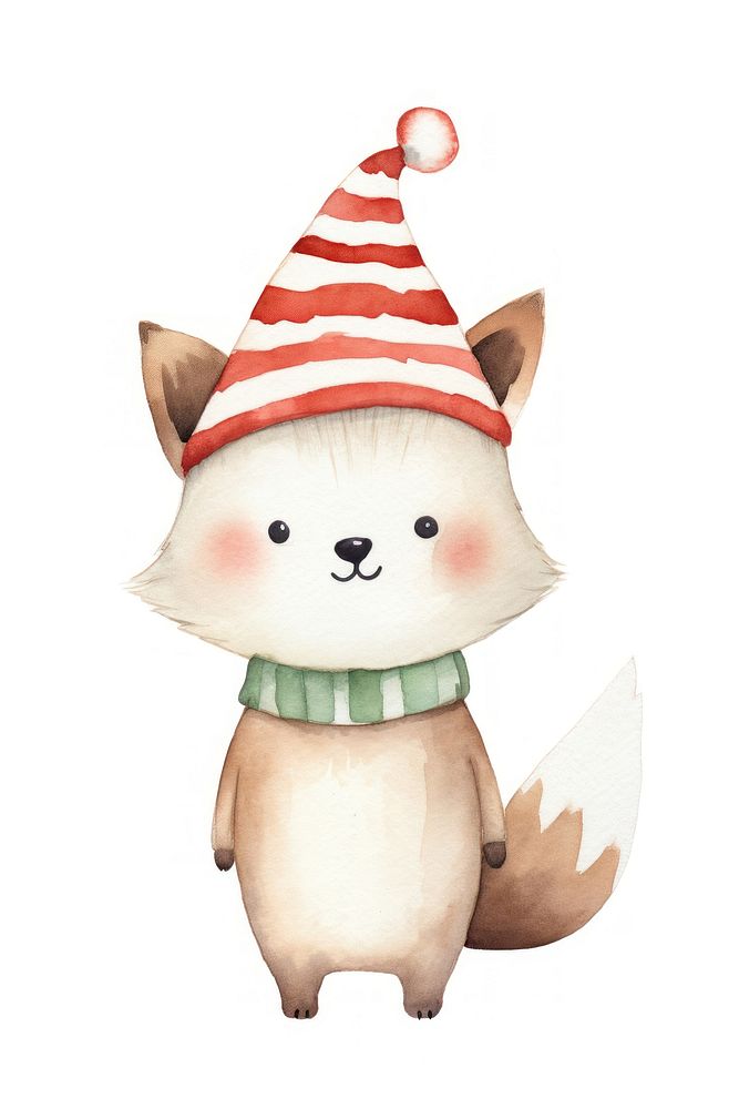 Cute fox cartoon animal toy. 