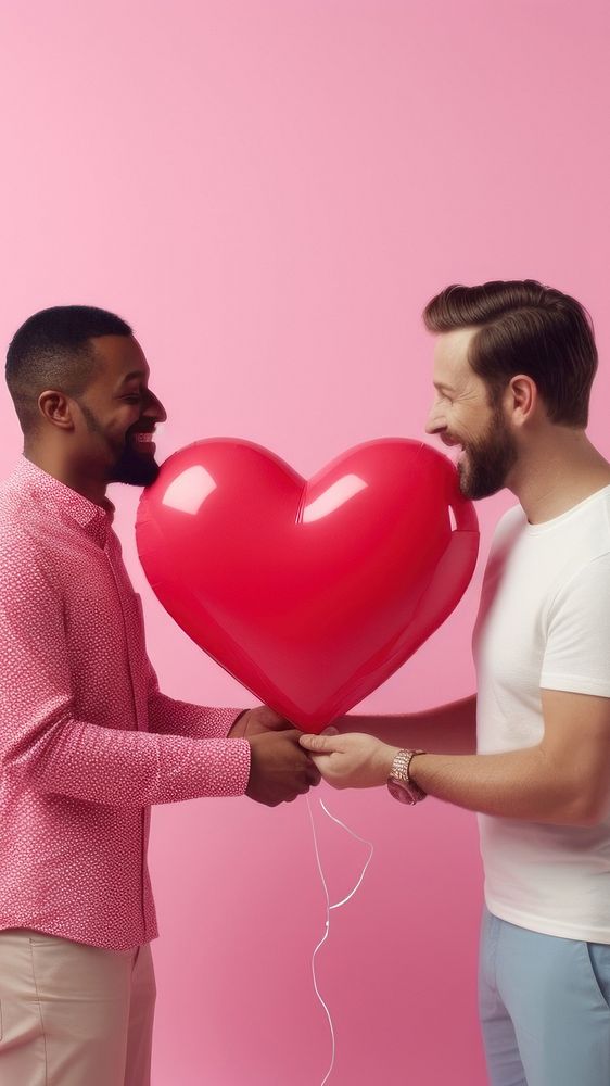 Gay couple love. AI generated Image by rawpixel.