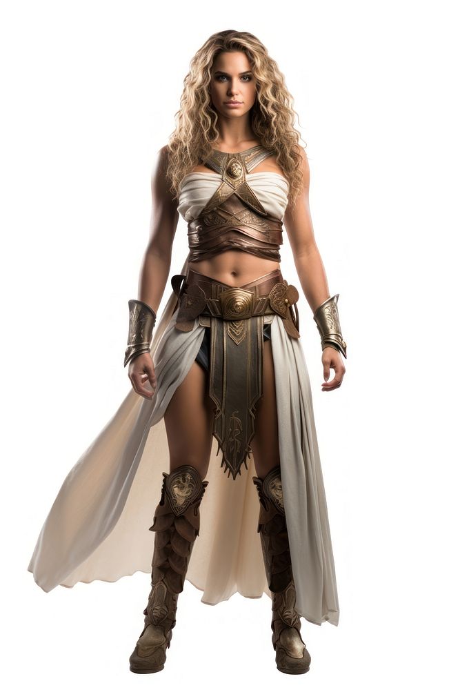 Greek goddess warrior costume fantasy adult. AI generated Image by rawpixel.