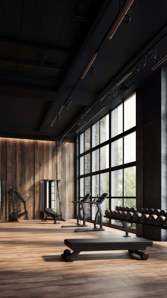 Gym architecture building sports. AI generated Image by rawpixel.