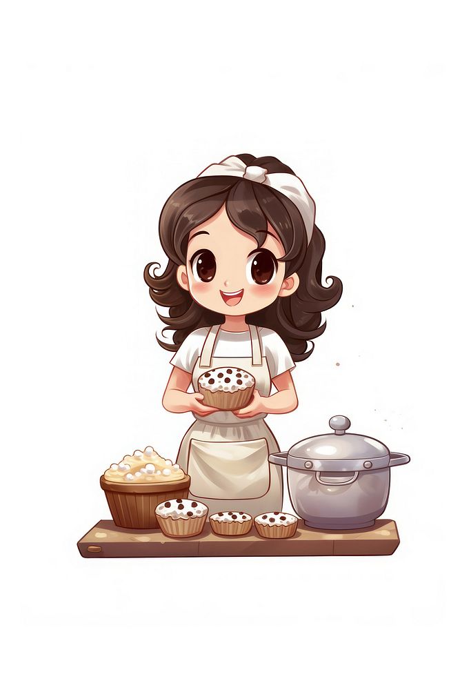 Baking cartoon food freshness. AI generated Image by rawpixel.