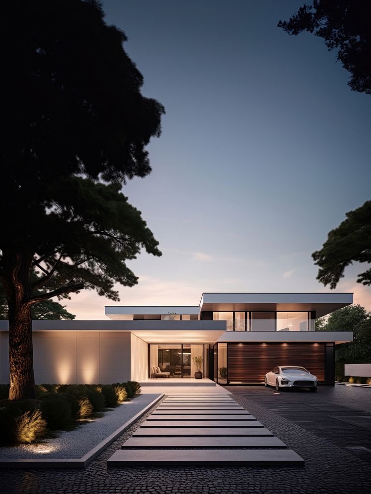 House architecture building vehicle. AI generated Image by rawpixel.