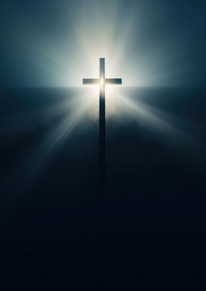 Cross symbol spirituality catholicism. AI generated Image by rawpixel.