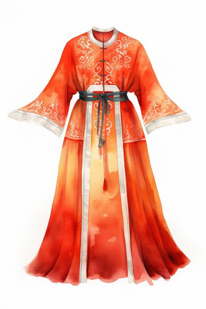 Ancient chinese clothing fashion kimono dress. AI generated Image by rawpixel.