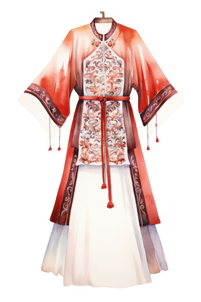 Ancient chinese clothing fashion kimono blouse. AI generated Image by rawpixel.