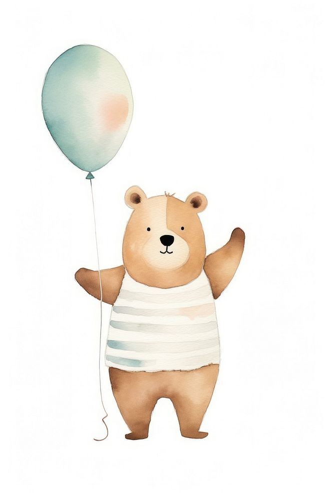 Animal success balloon cartoon mammal. AI generated Image by rawpixel.