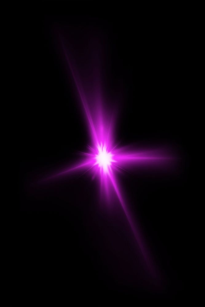Pink sunburst lens flare effect 