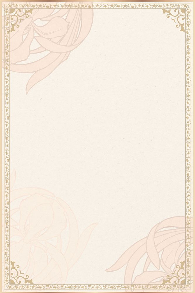 Art nouveau flower background, vintage botanical illustration. Remixed by rawpixel.