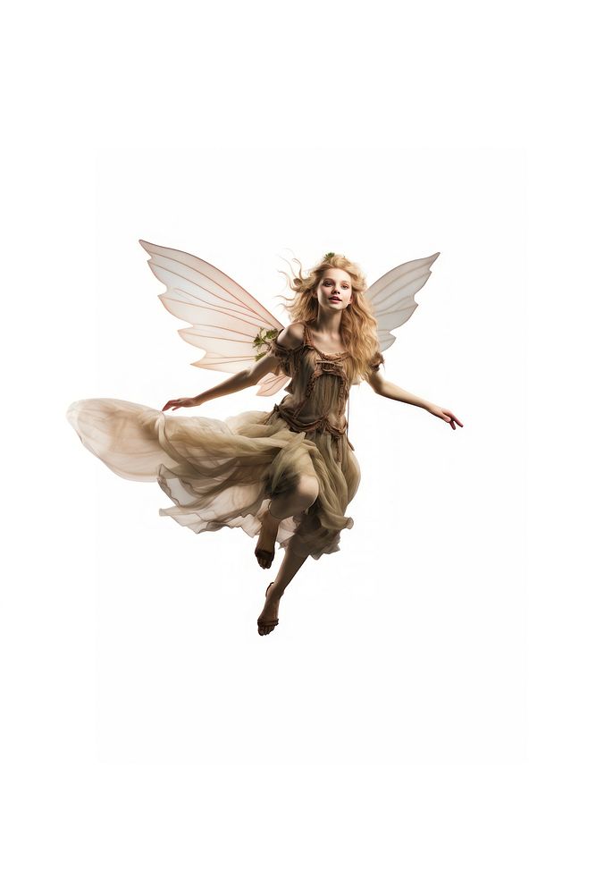 Flying fairy dancing flying angel. AI generated Image by rawpixel.