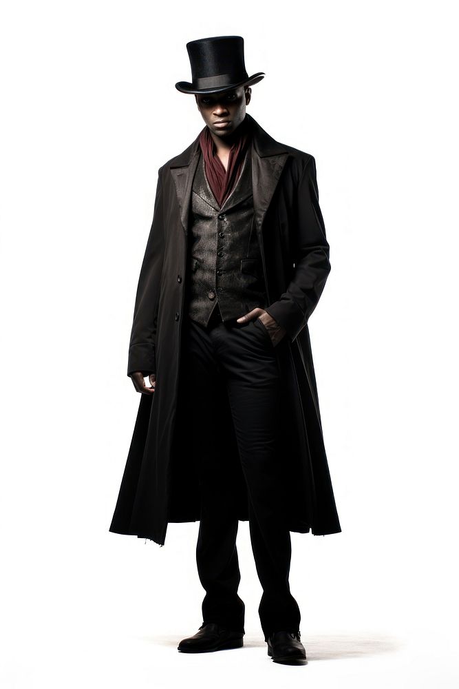 African american vampire overcoat footwear costume. AI generated Image by rawpixel.