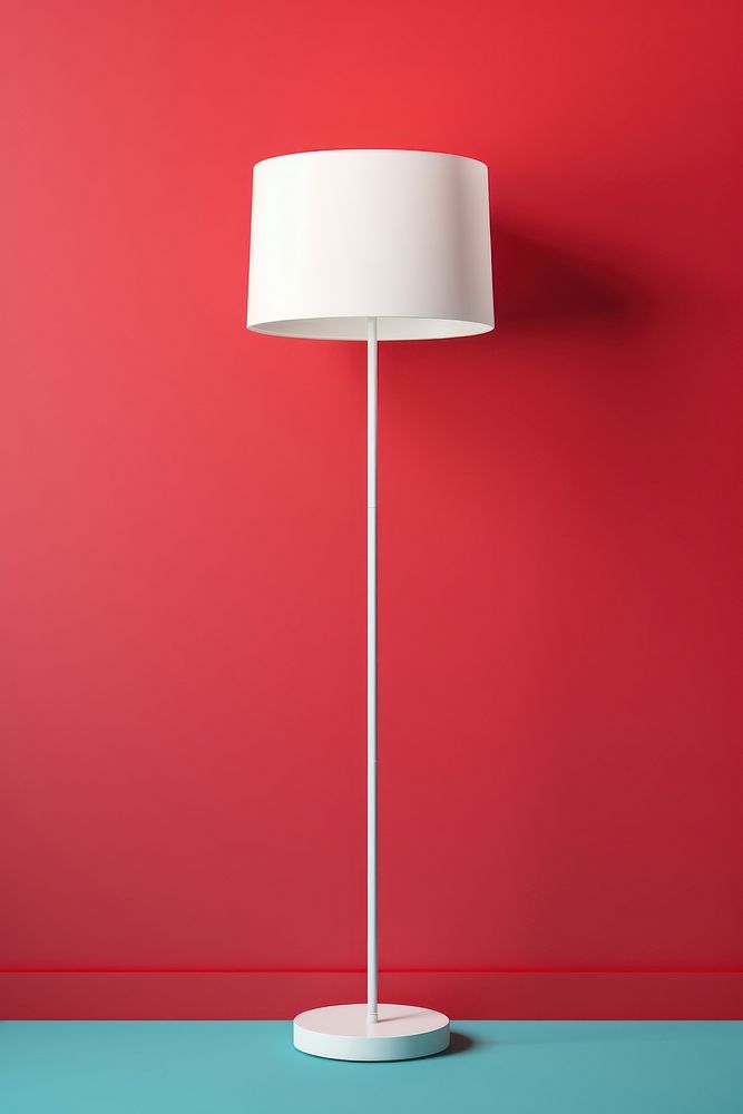 White floor lamp lampshade white decoration. AI generated Image by rawpixel.