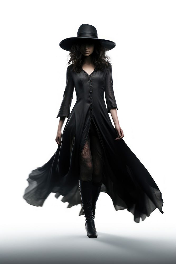 Witch footwear overcoat costume. AI generated Image by rawpixel.