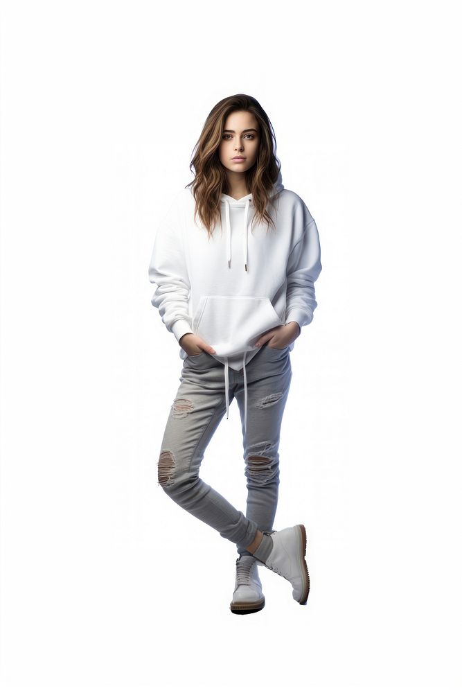 Teen fashion model sweatshirt sleeve adult. AI generated Image by rawpixel.
