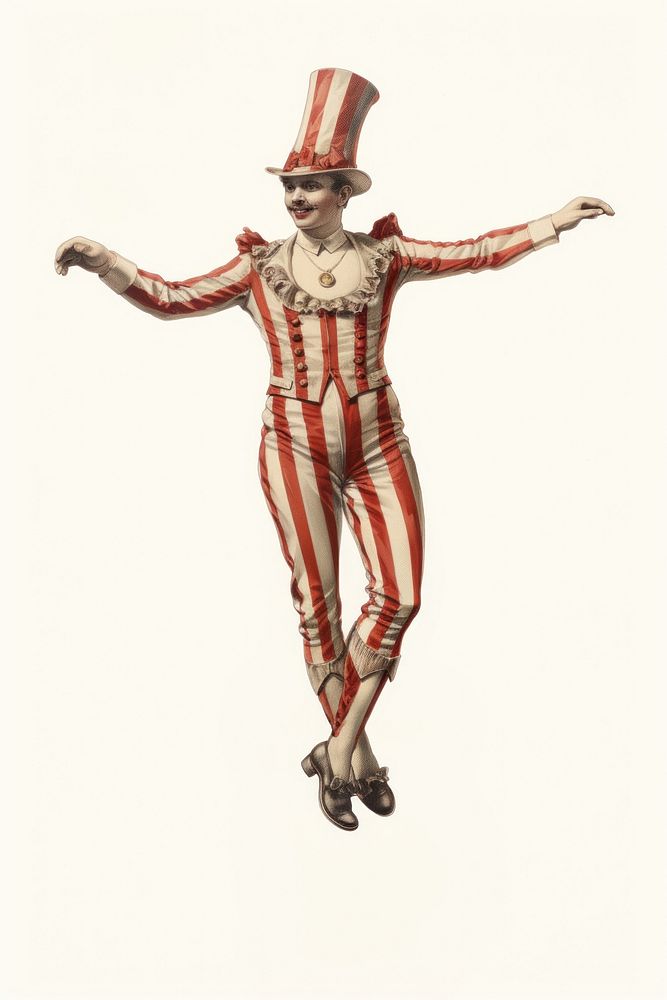 Circus drawing costume representation. AI generated Image by rawpixel.