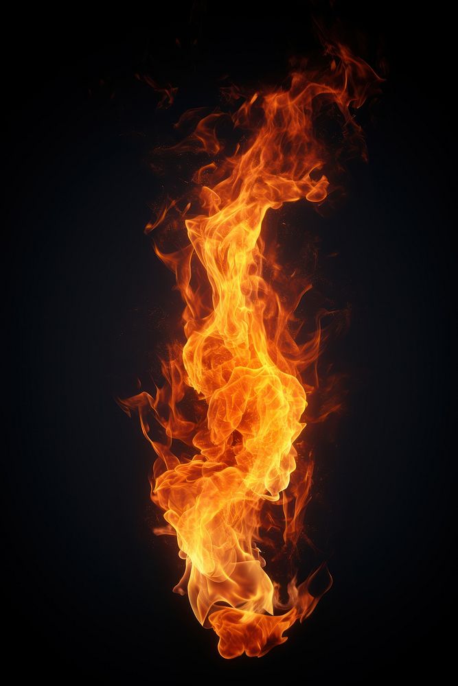 Fire flame bonfire illuminated exploding. AI generated Image by rawpixel.