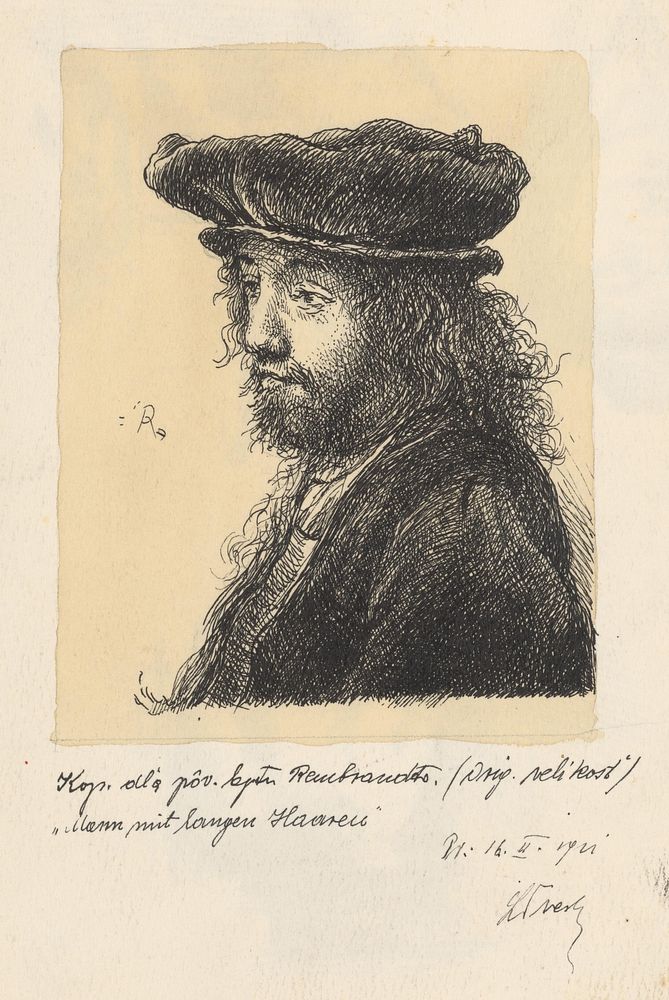 Portrait after rembrandt