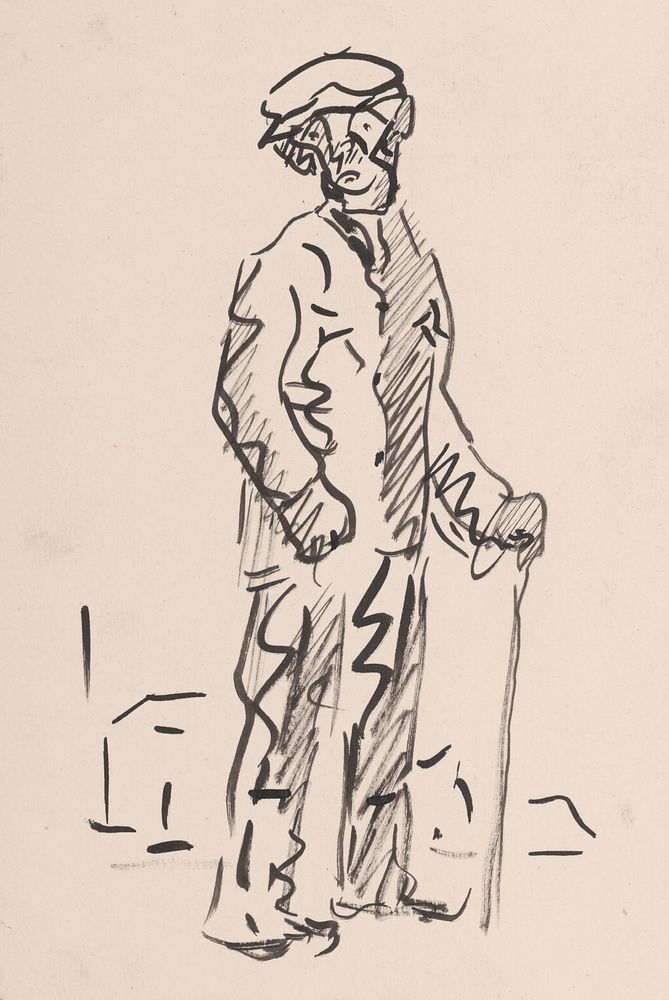 Man with a mallet by Arnold Peter Weisz Kubínčan