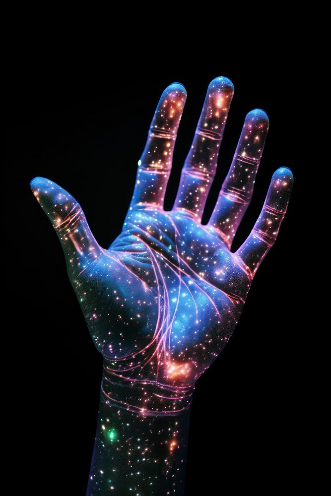 Hand finger person illuminated. AI generated Image by rawpixel.