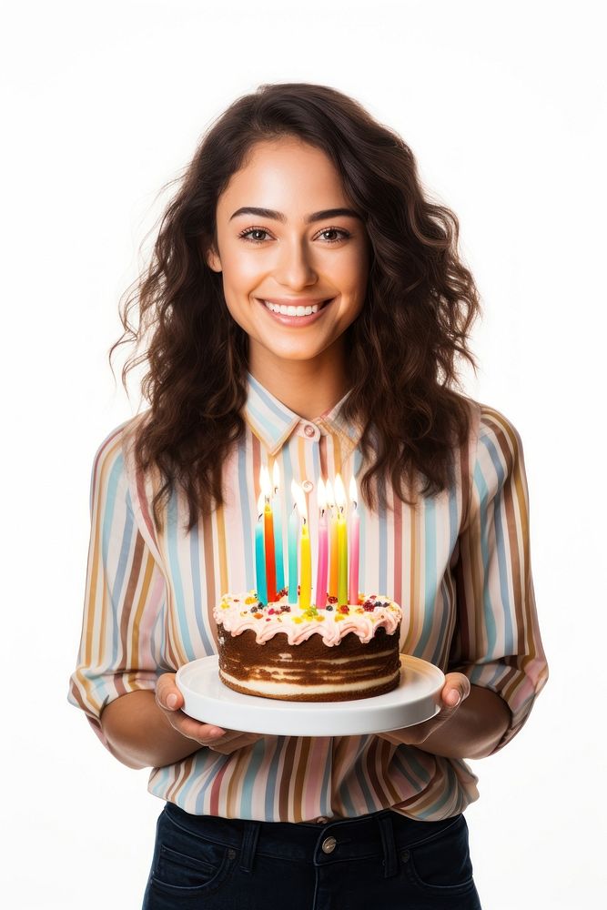 Birthday cake dessert party smile. AI generated Image by rawpixel.