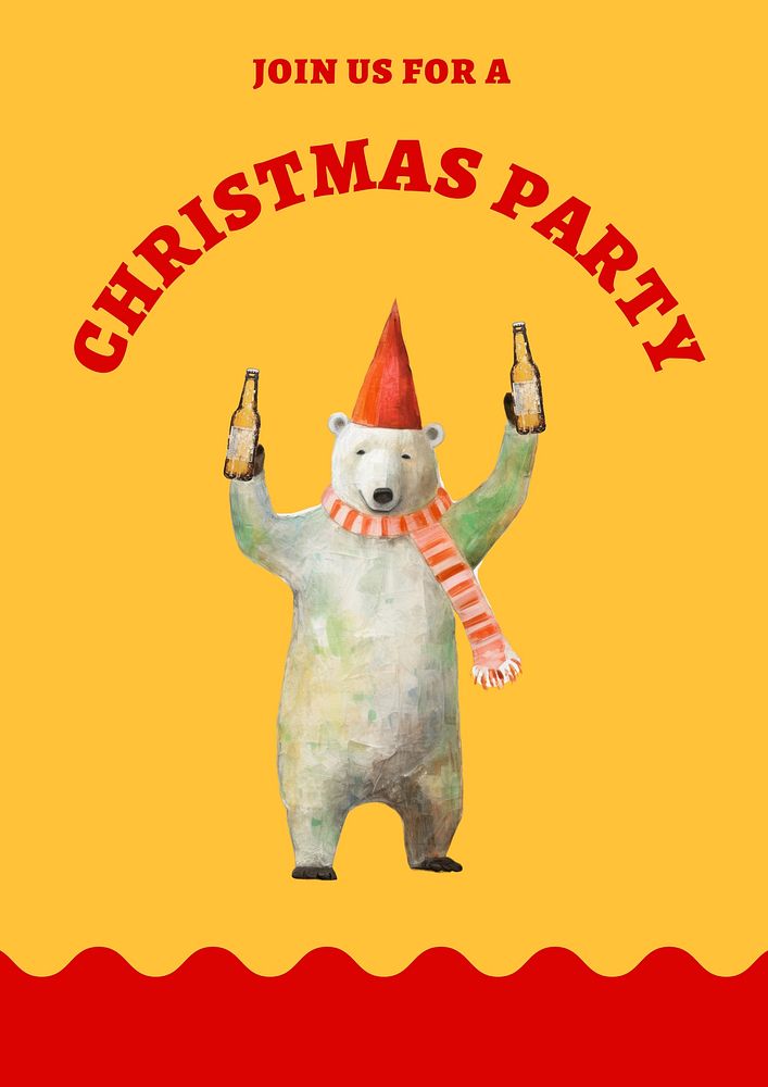 Christmas party  poster template