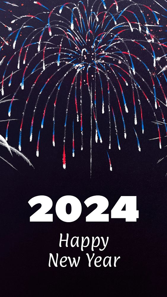 New Year 2024   Instagram story template