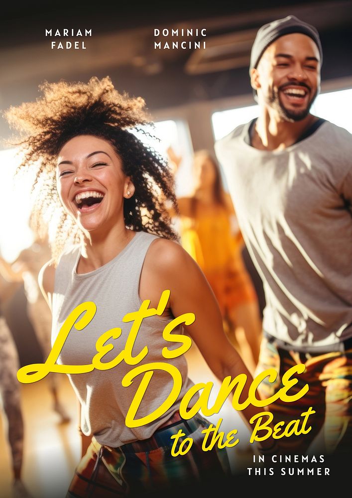 Let's dance  poster template