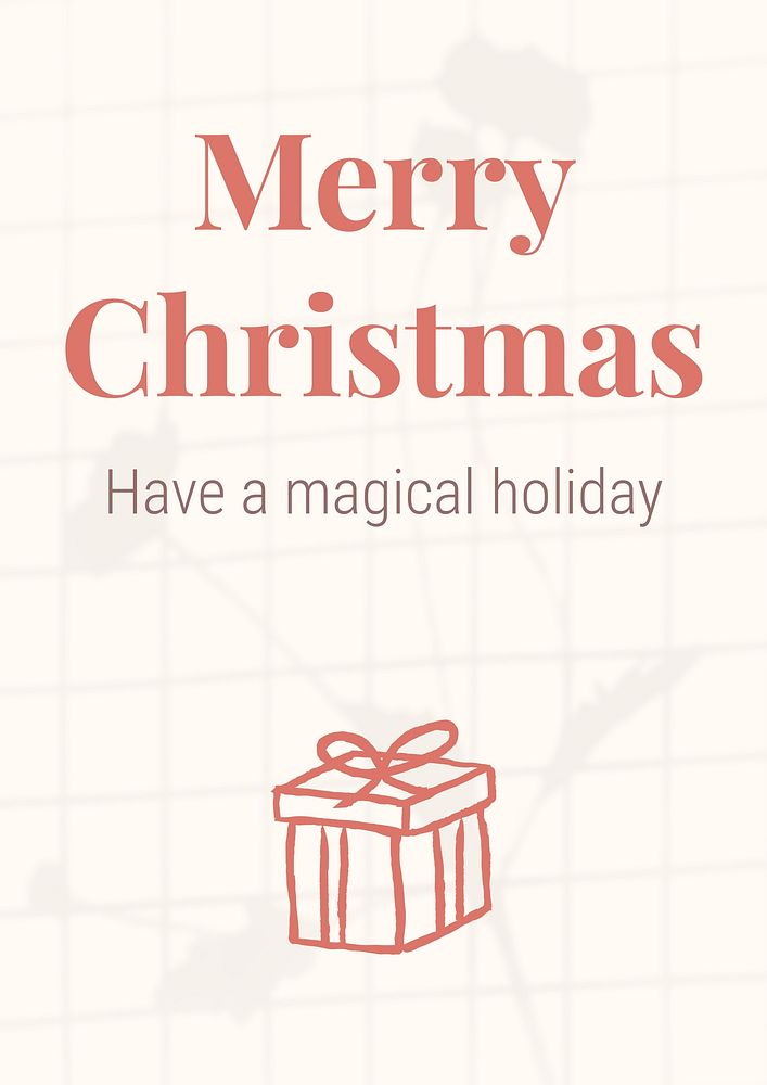 Merry Christmas  poster template