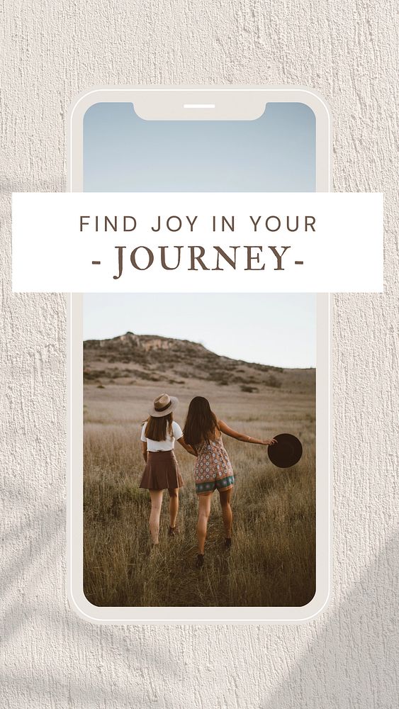 Joyful journey & life   Facebook story template