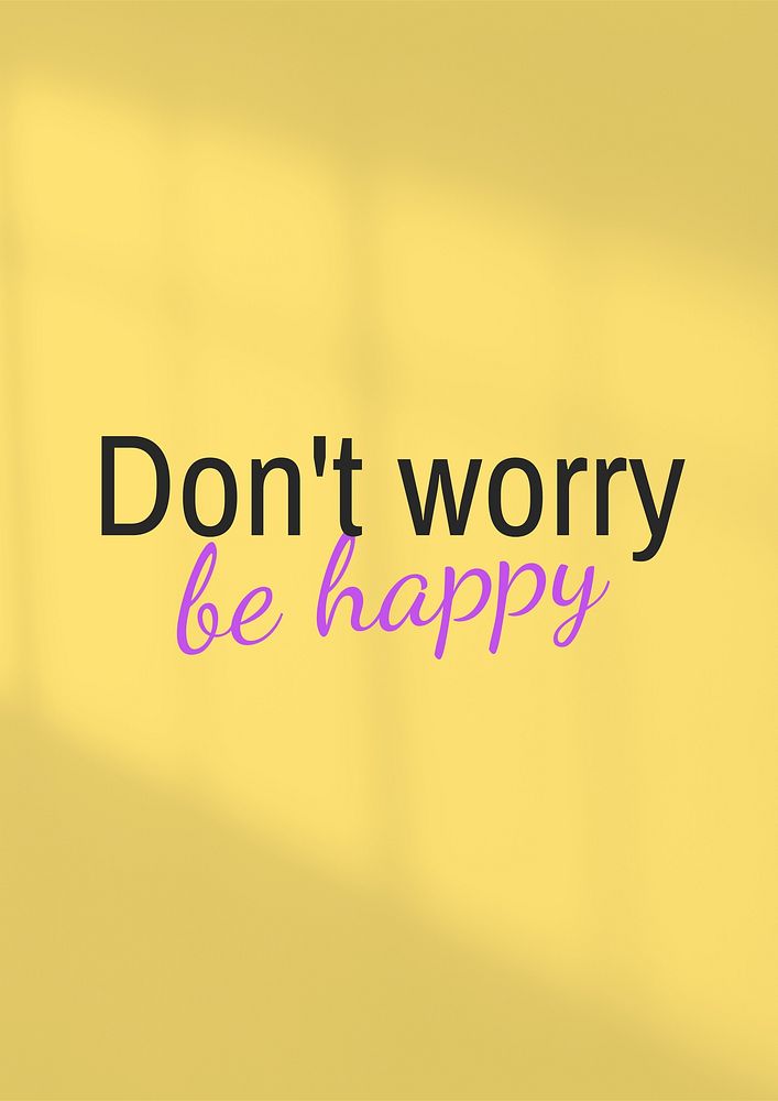 Be happy poster template
