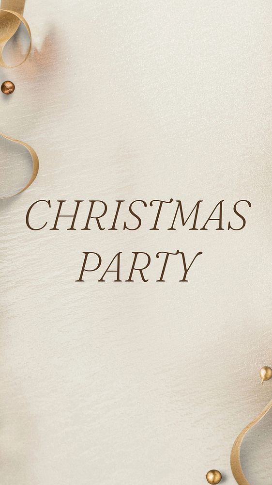 Christmas party social story template