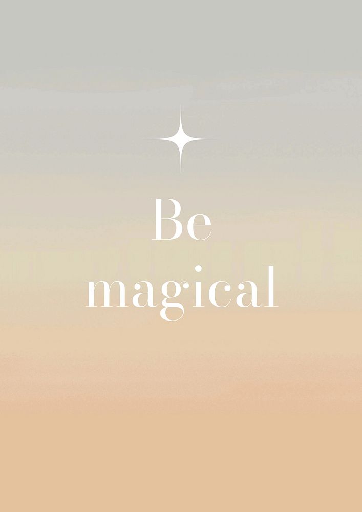 Be magical poster template