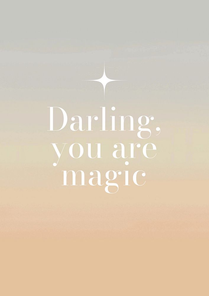 You are magic poster template Free Photo rawpixel