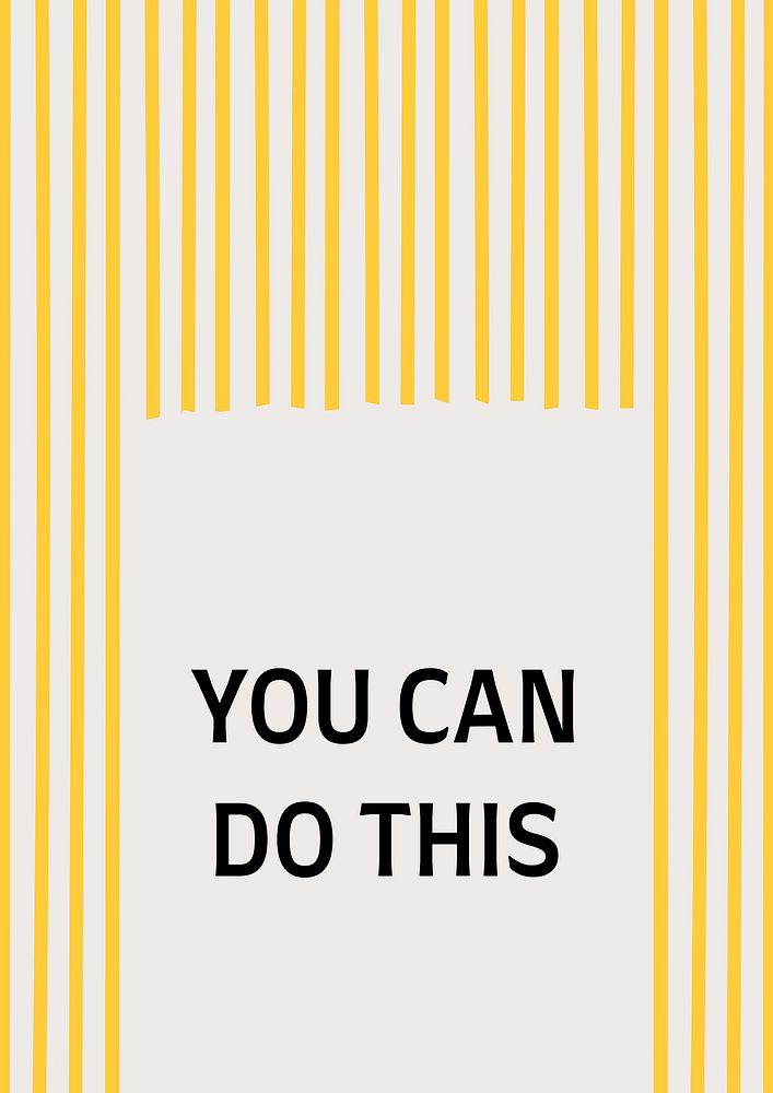 Motivational quote poster template