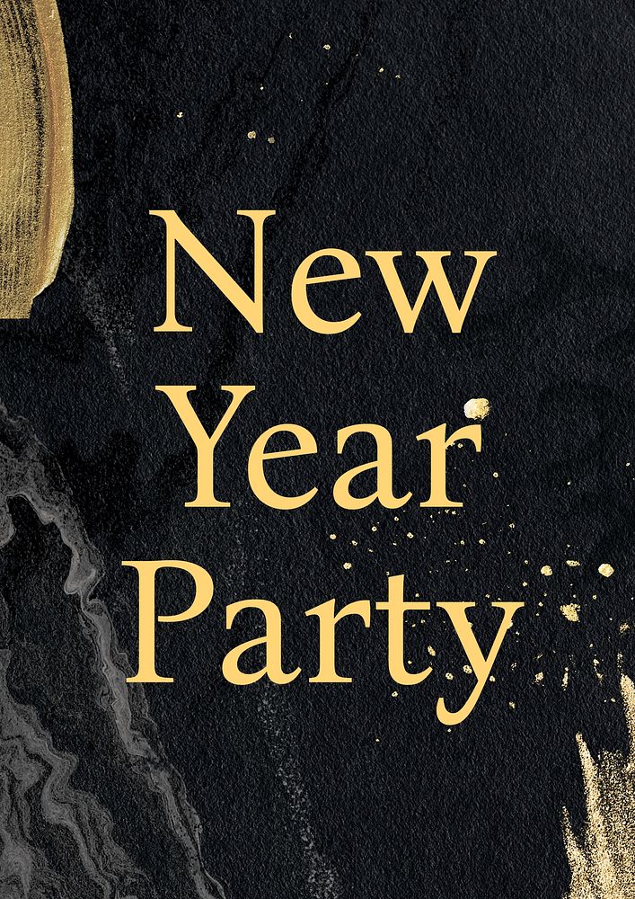 New year party  poster template