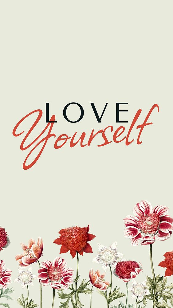 Love yourself  Facebook story template