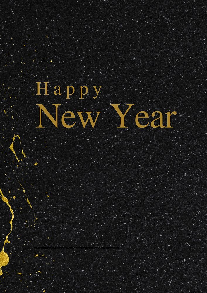 Happy New Year  poster template