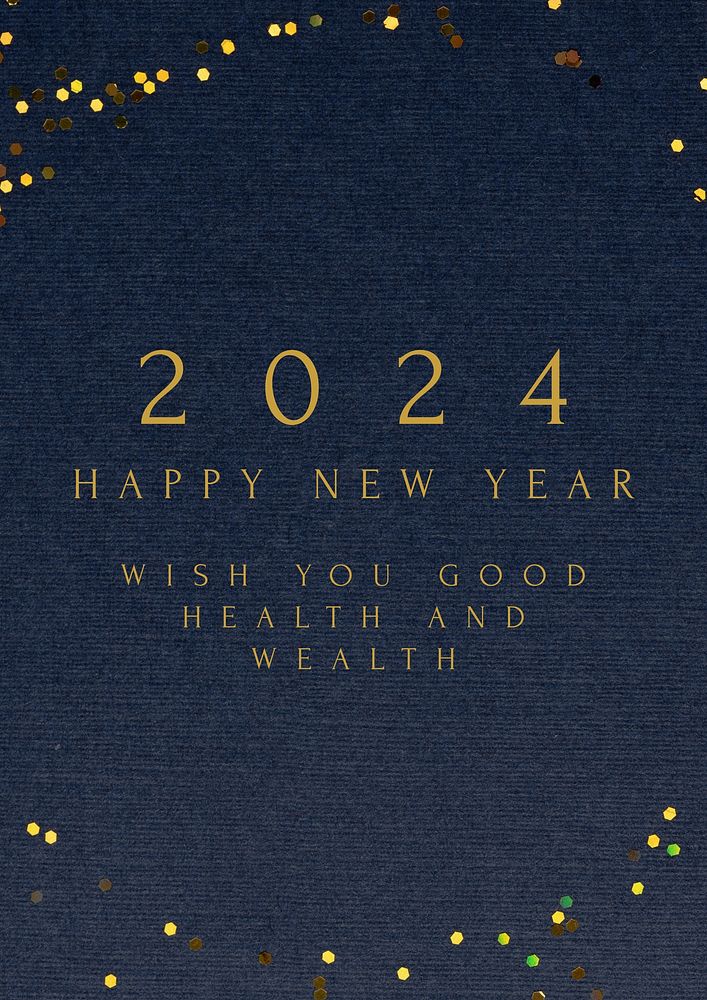 Happy new year  poster template