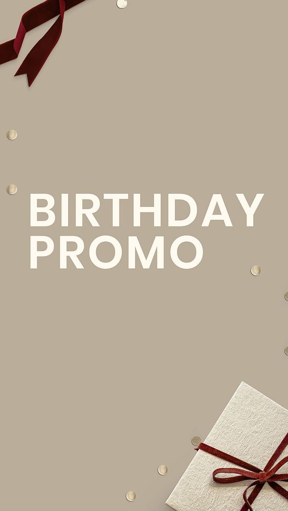 Birthday promotion social story template