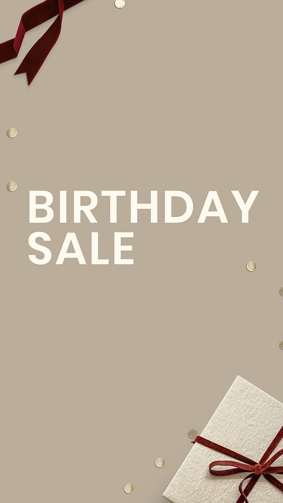Birthday sale  social story template