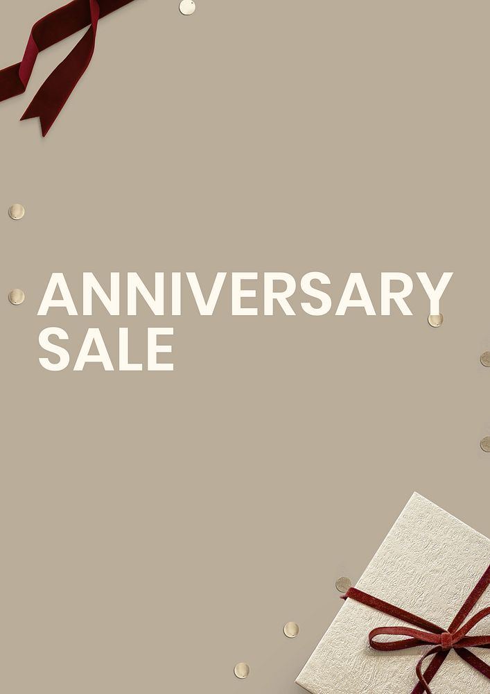 Anniversary sale  poster template