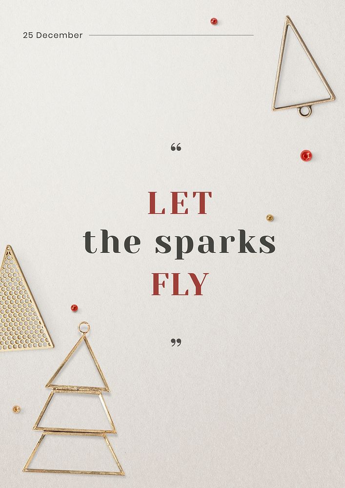 Let the sparks fly  poster template