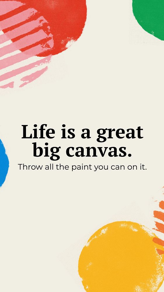 Life quote  Facebook story template