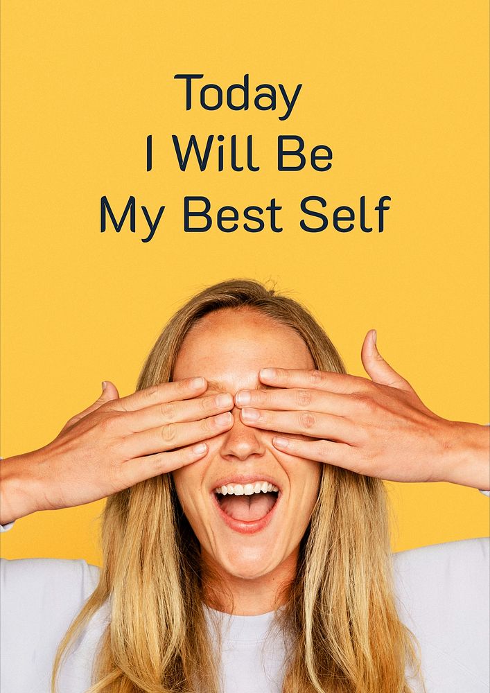 Be yourself   poster template