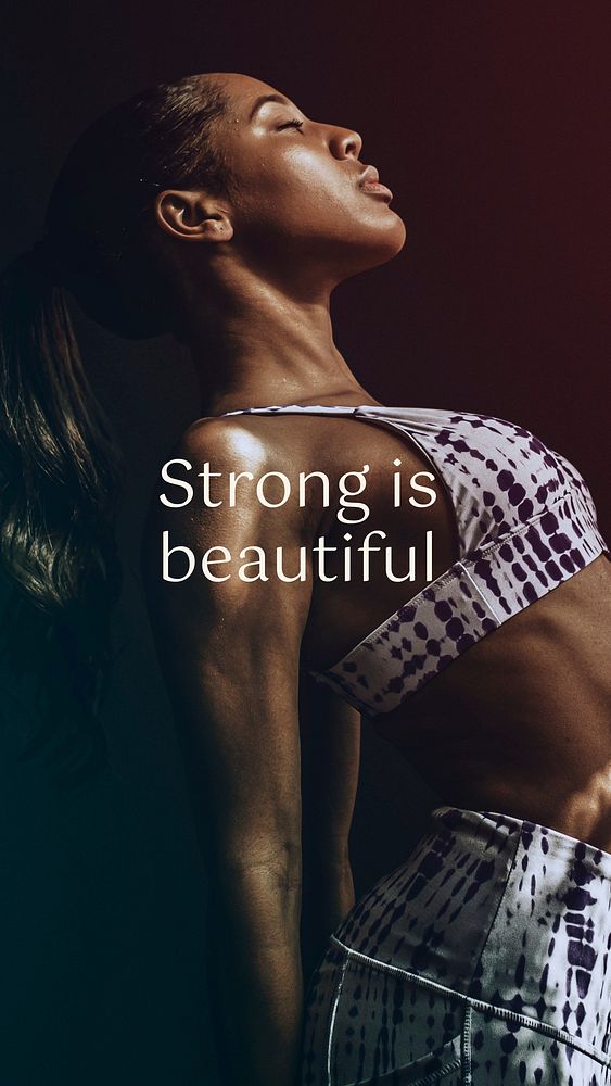 Strong is beautiful  social story template