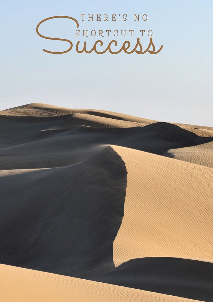 Success motivational quote  poster template