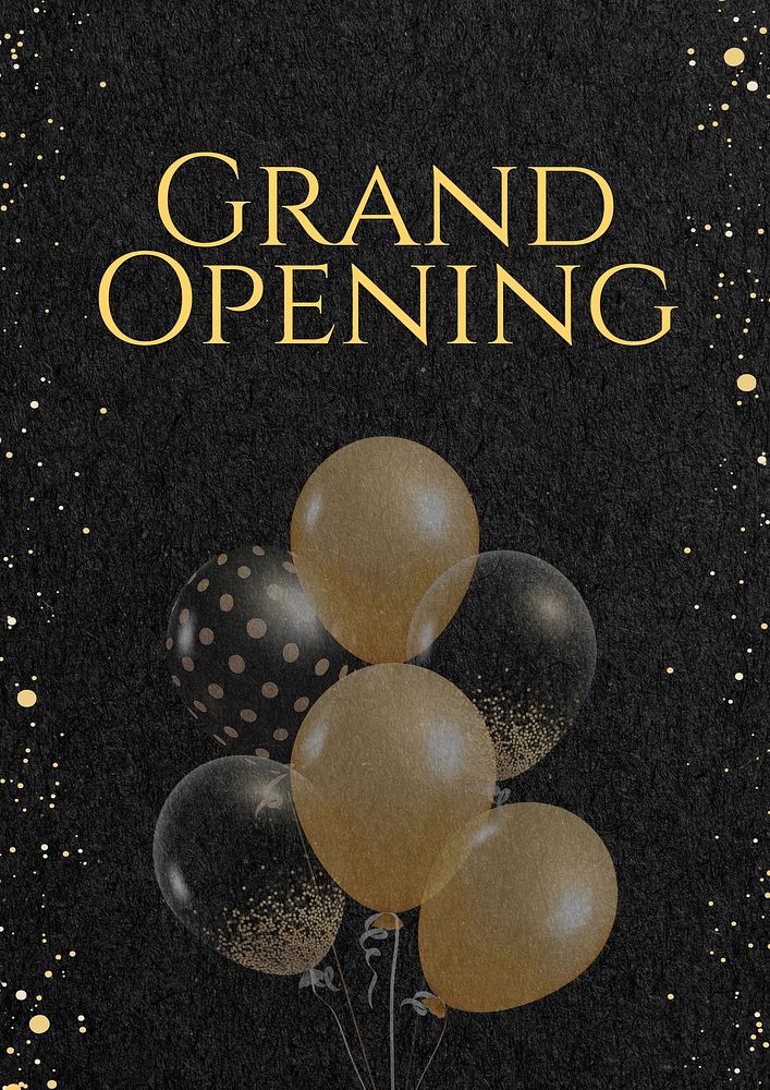 Grand opening  poster template
