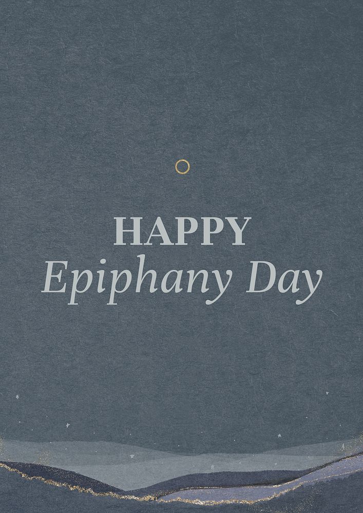 Happy Epiphany Day poster template