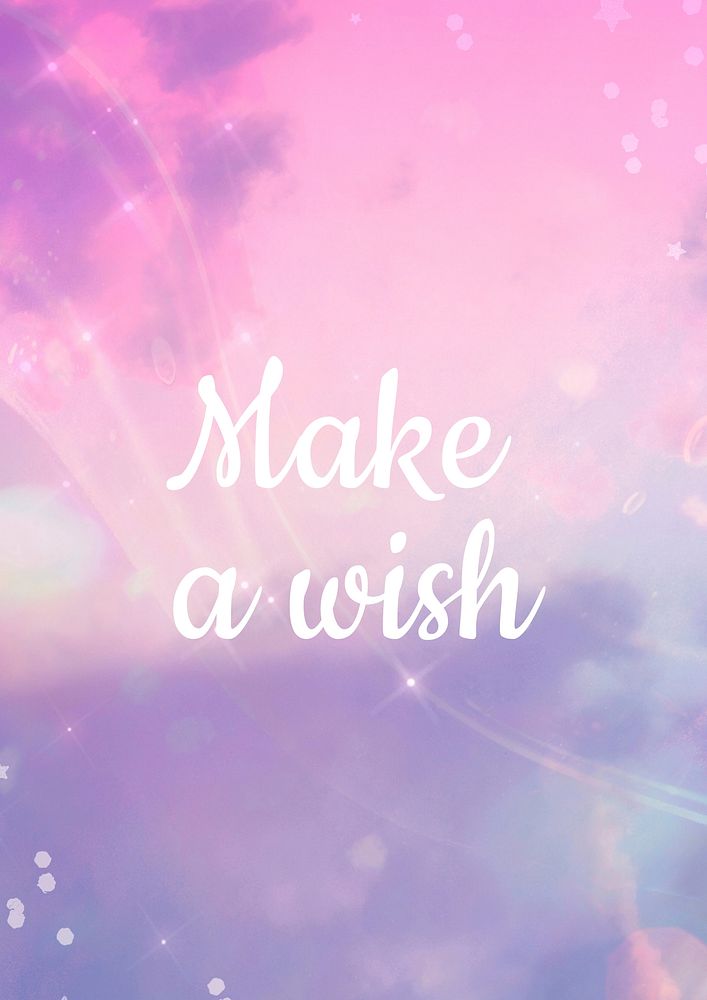 Make a wish poster template | Free Photo - rawpixel