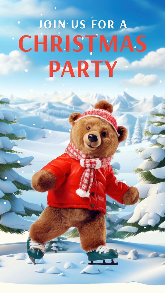 Christmas party  Instagram story template
